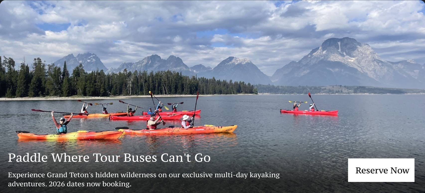 Kayaking Jackson Lake and Camping