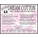 Dream Cotton Roll DREAM COTTON SELECT BATTING WHITE 92” WIDE, PER CM OR $25/M