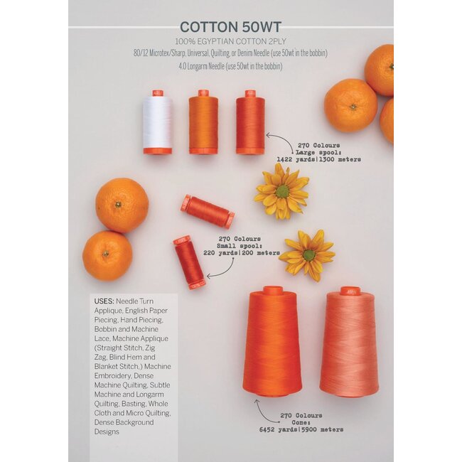 AURIFIL 50 WT MIST 2606