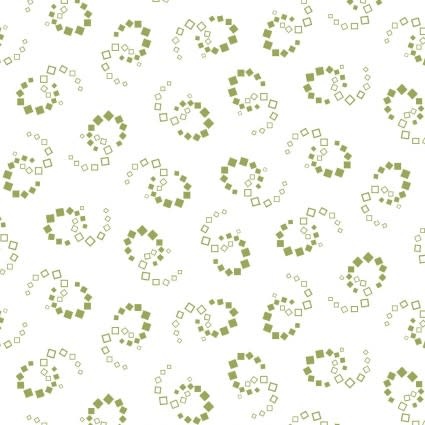 Maywood Carnaby Geometric Swirl White Green, /CM OR $18/M