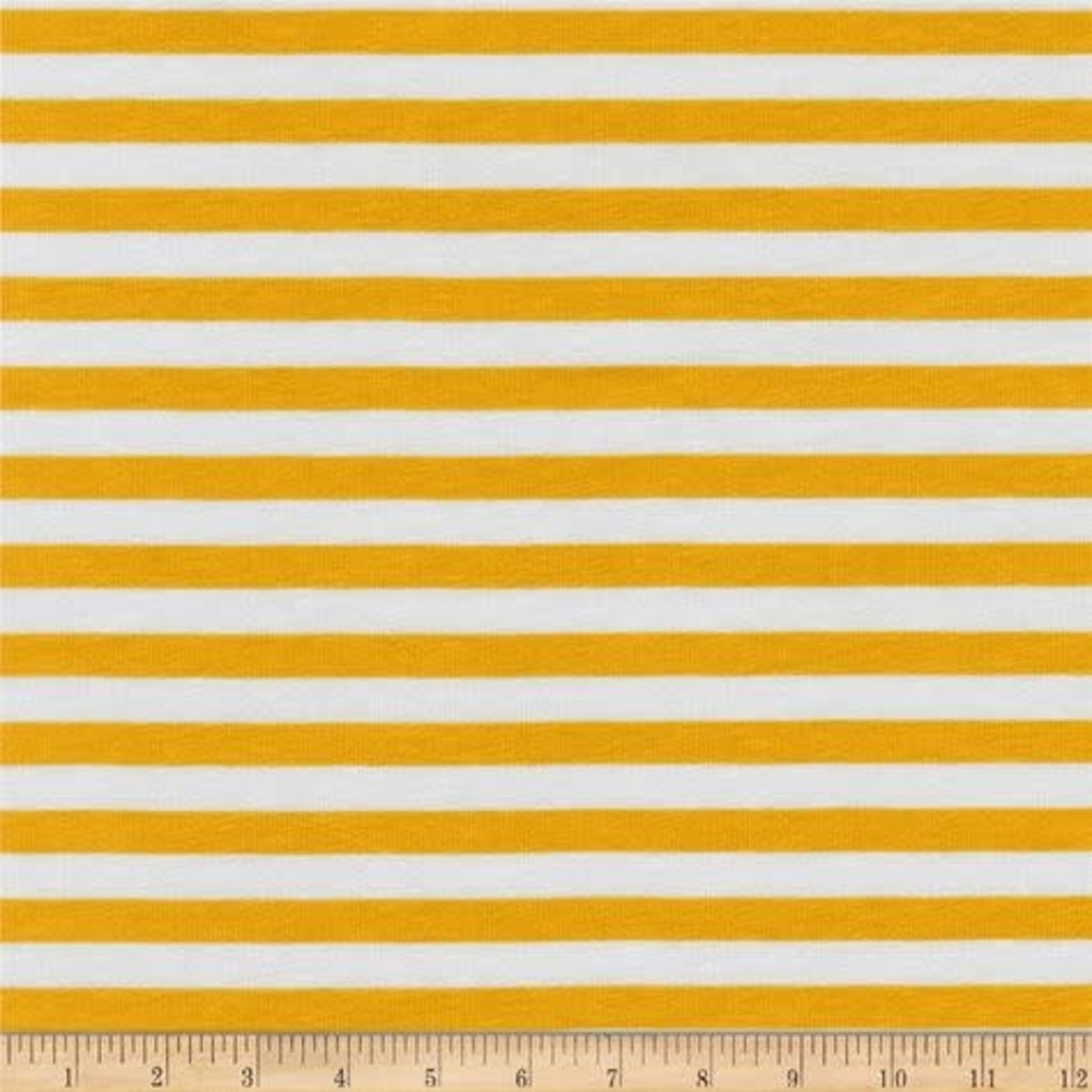 Robert Kaufman BLAKE Knit Precut Jersey 1761 2 Yard Package Gold Stripe