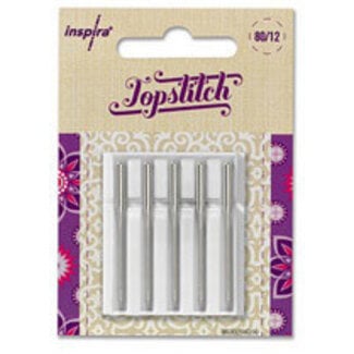 Inspira TOPSTITCH NEEDLES 80/12 130/705 MET   5PC.