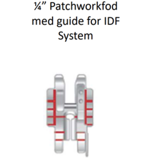 Husqvarna Viking HV Adjustable 1/4" Foot w/ Guide for IDF (group 9)