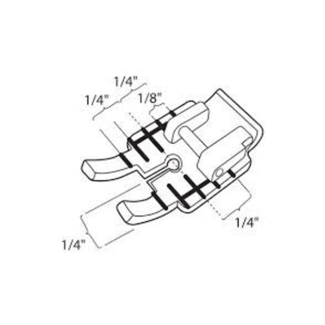 HUSQVARNA CLEAR 1/4 PIECING FOOT 1-7