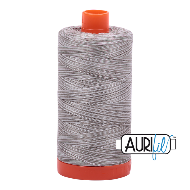 AURIFIL 50 WT VARIEGATED SILVER FOX 4670