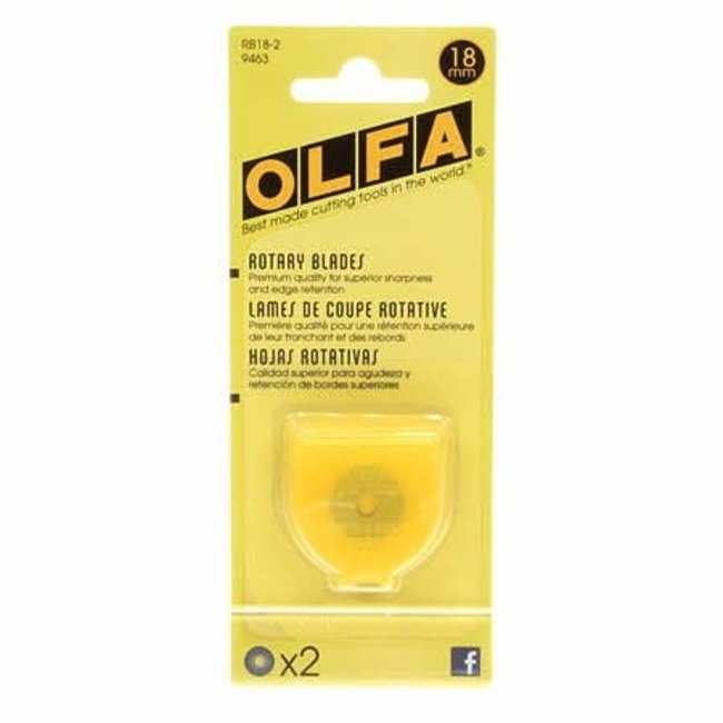 OLFA 18mm ROTARY BLADES (2 pack)