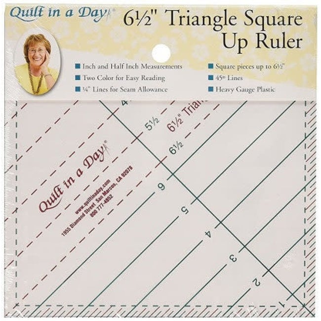 6 1/2” TRIANGLE SQUARE UP RULER