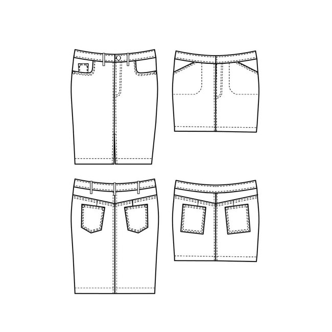 Ellis Skirt Pattern 12-28 (Apple & Pear Fit)