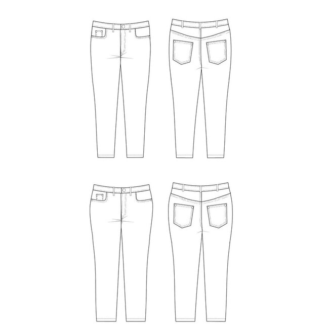 Ames Jeans Pattern 12-28 (Apple & Pear Fit) - new! 12-32