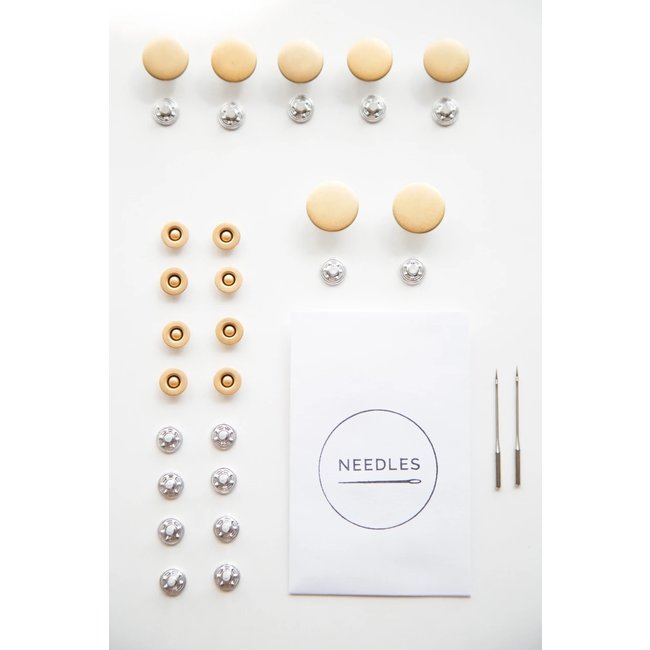 Jeans, Button Fly Hardware Kit - Gold / Nickle / Brass