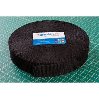 Strapping - 1.0" wide, black per meter