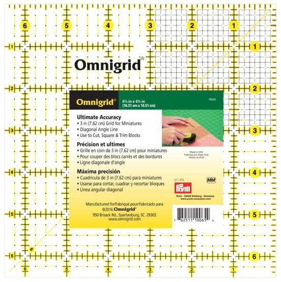 Omnigrid Omnigrid Square Ruler - 6.5" x 6.5"