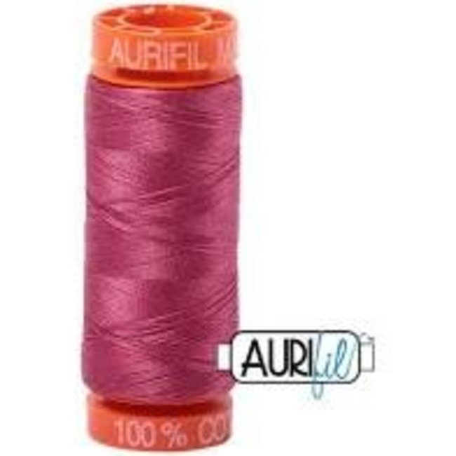 AURIFIL 50 WT Medium Carmine Red 2455 Small Spool