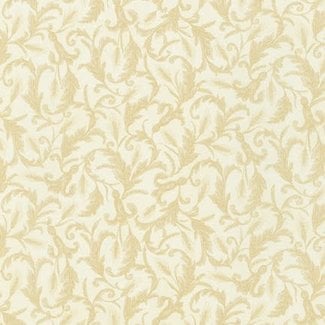 Robert Kaufman Autumn Beauties, WHEAT SCROLL, IVORY (19316-15) $0.20/cm or $20/m 5MB