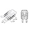 HV Adjustable 1/4" Piecing Foot (Group 1-8)