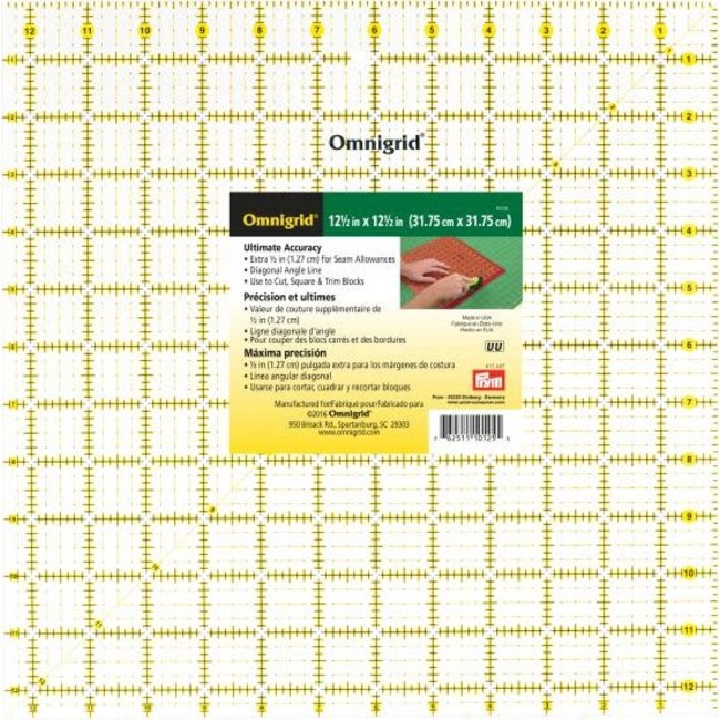 OMNIGRID RULER 12.5 X 12.5”