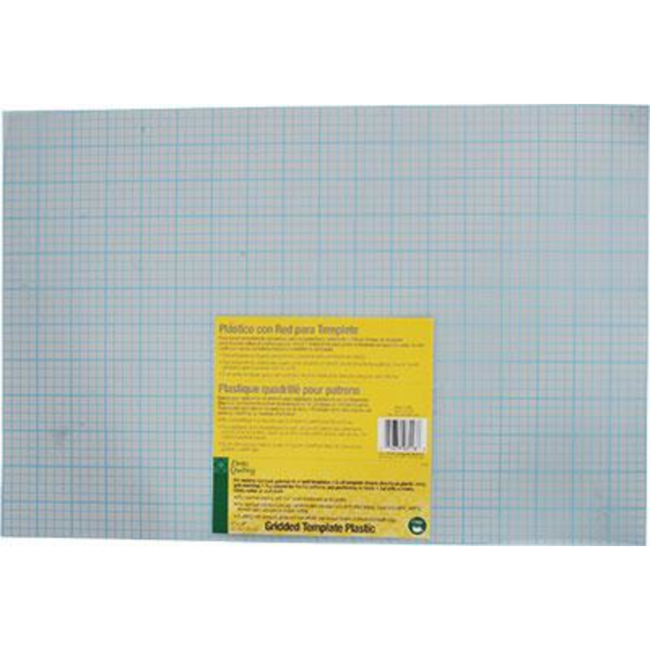 GRIDDED TEMPLATE PLASTIC 12”X18”