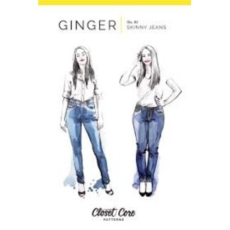 Closet Core Patterns Ginger Skinny Jeans Pattern 0-20