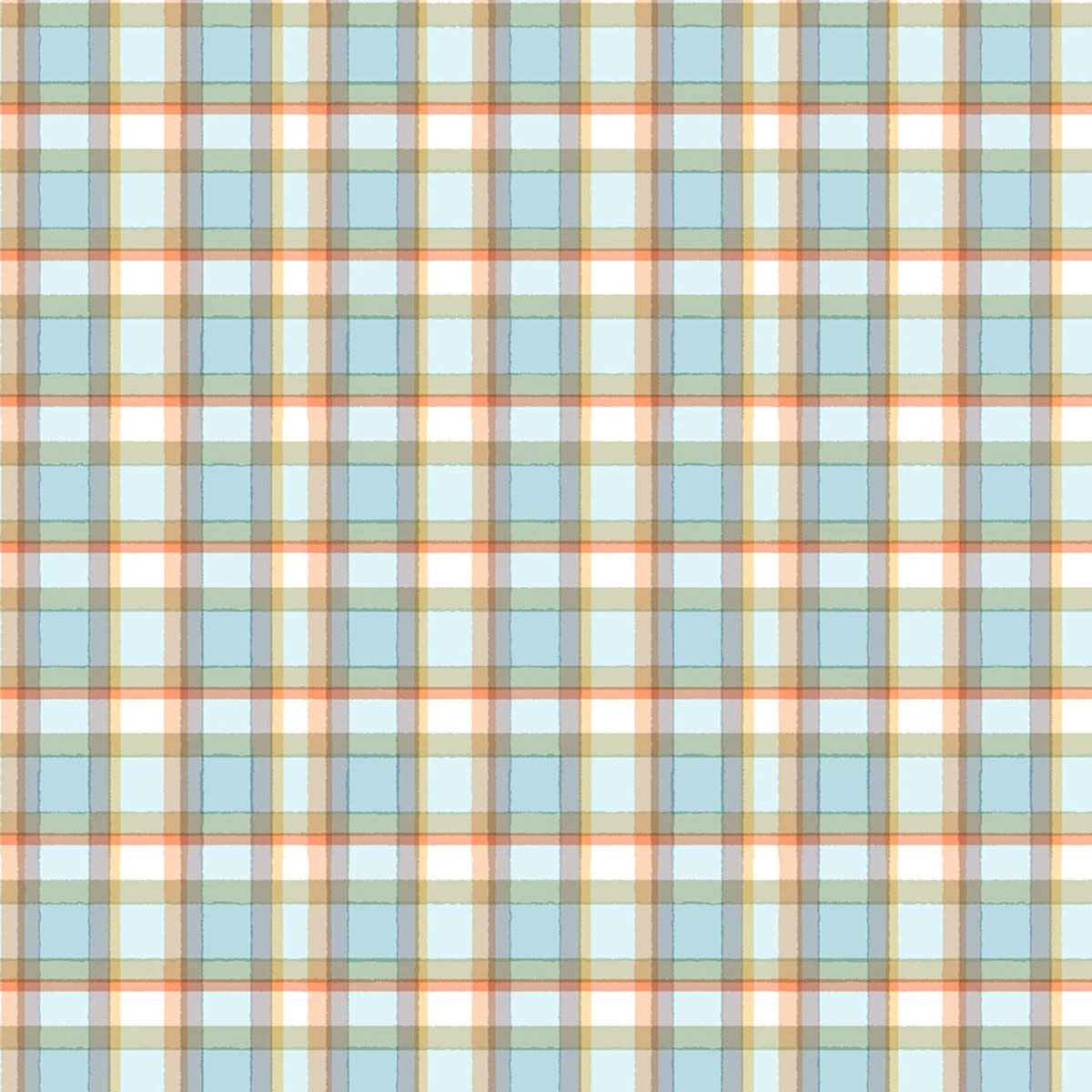 Timeless Treasures SNOW DAY WINTER PLAID PER CM OR $20/M
