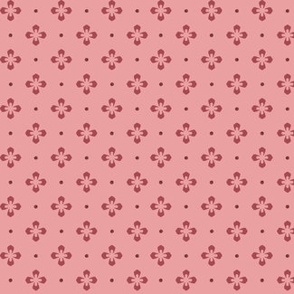 Maywood BURGUNDY & BLUSH, FOULARD DOT (Burgundy on Pink), Per cm or $18/m