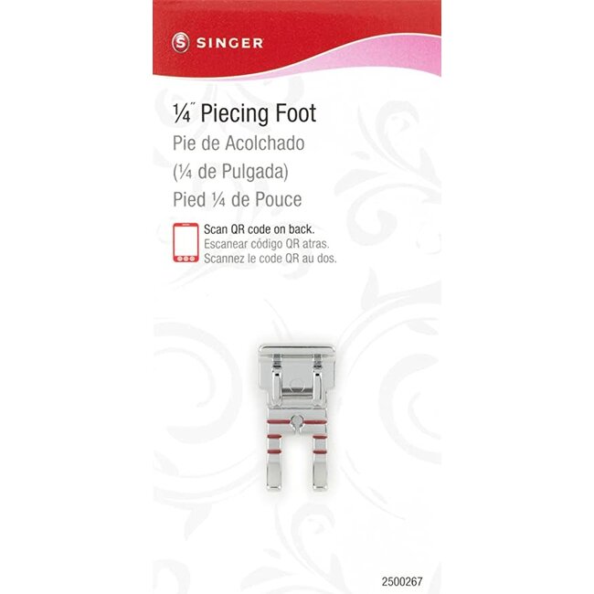 FOOT, 1/4" PIECING (S.O. MOST) SINGER PKG