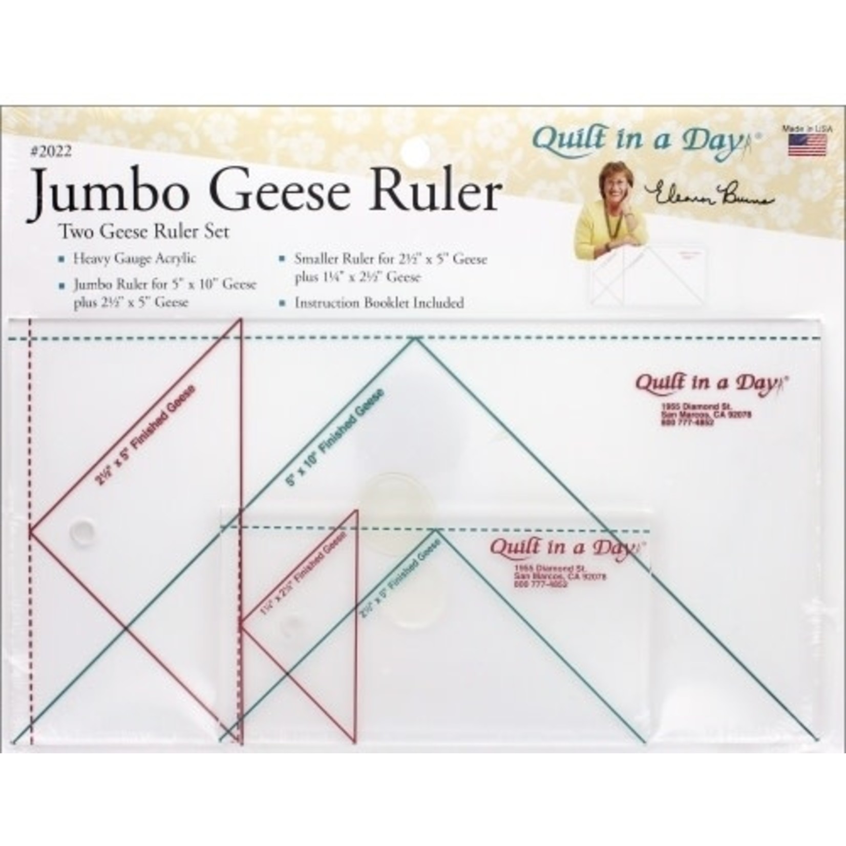 Quilt In A Day Jumbo Geese Ruler