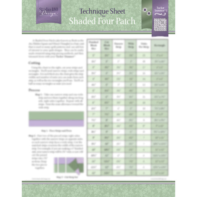 Shaded Four Patch - Technique Sheet