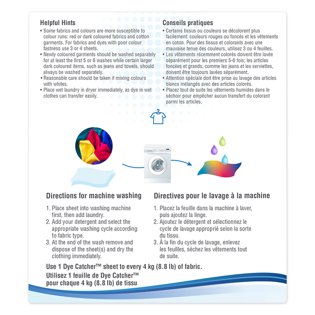 Dye Catcher, 20 sheets/box