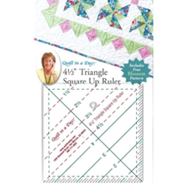 4 1/2” TRIANGLE SQUARE UP RULER