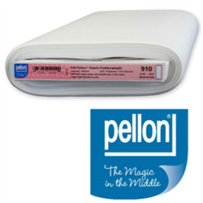 Pellon 910 Sew-In Featherweight Interfacing 20inch wide White $0.04 per cm or $4/mite PER CM OR $4/M