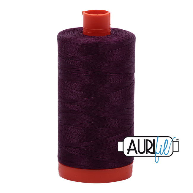 AURIFIL 50 WT Very Dark Eggplant 1240