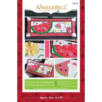 Kimberbell Designs Slice of Summer Watermelon Bench Pillow Pattern (Sewing Version)
