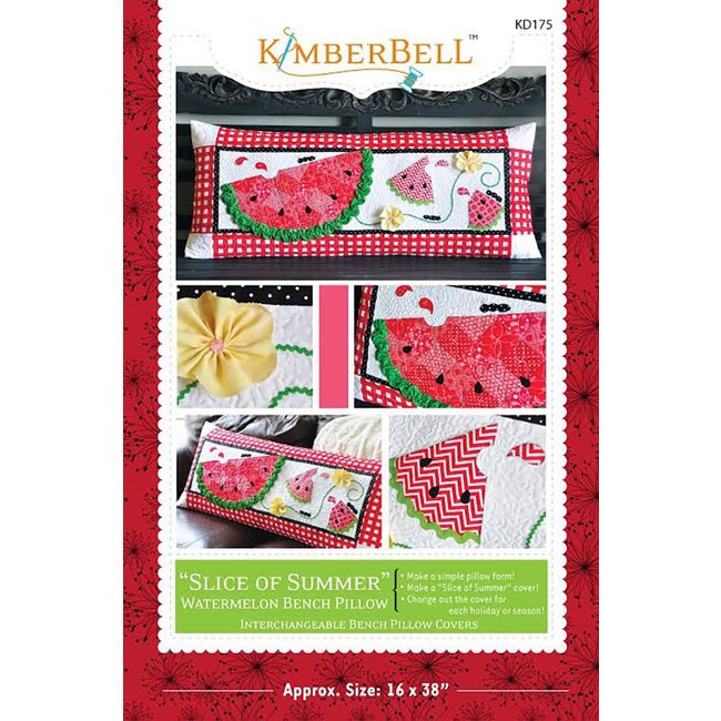 Slice of Summer Watermelon Bench Pillow Pattern (Sewing Version)