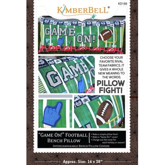 Kimberbell Designs Game On! Football Bench Pillow (Sewing Version)