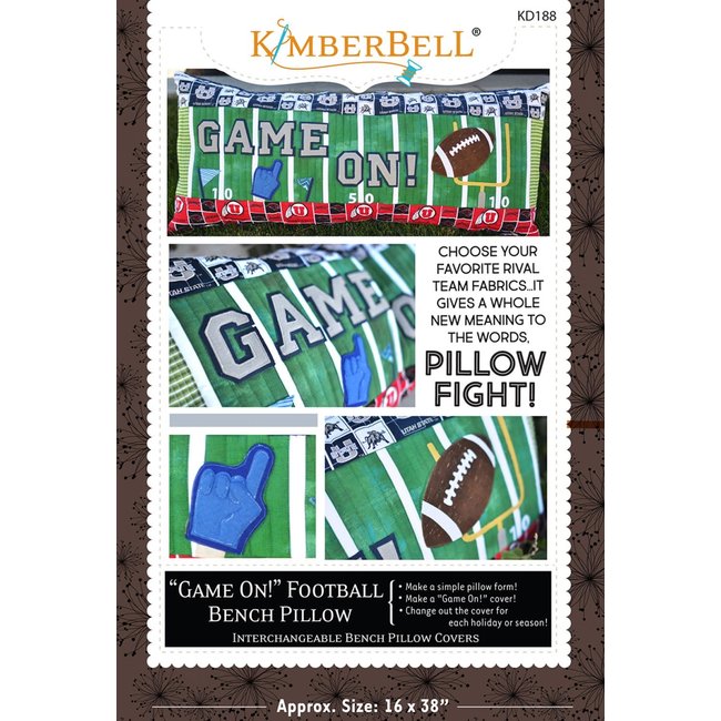 Game On! Football Bench Pillow (Sewing Version)