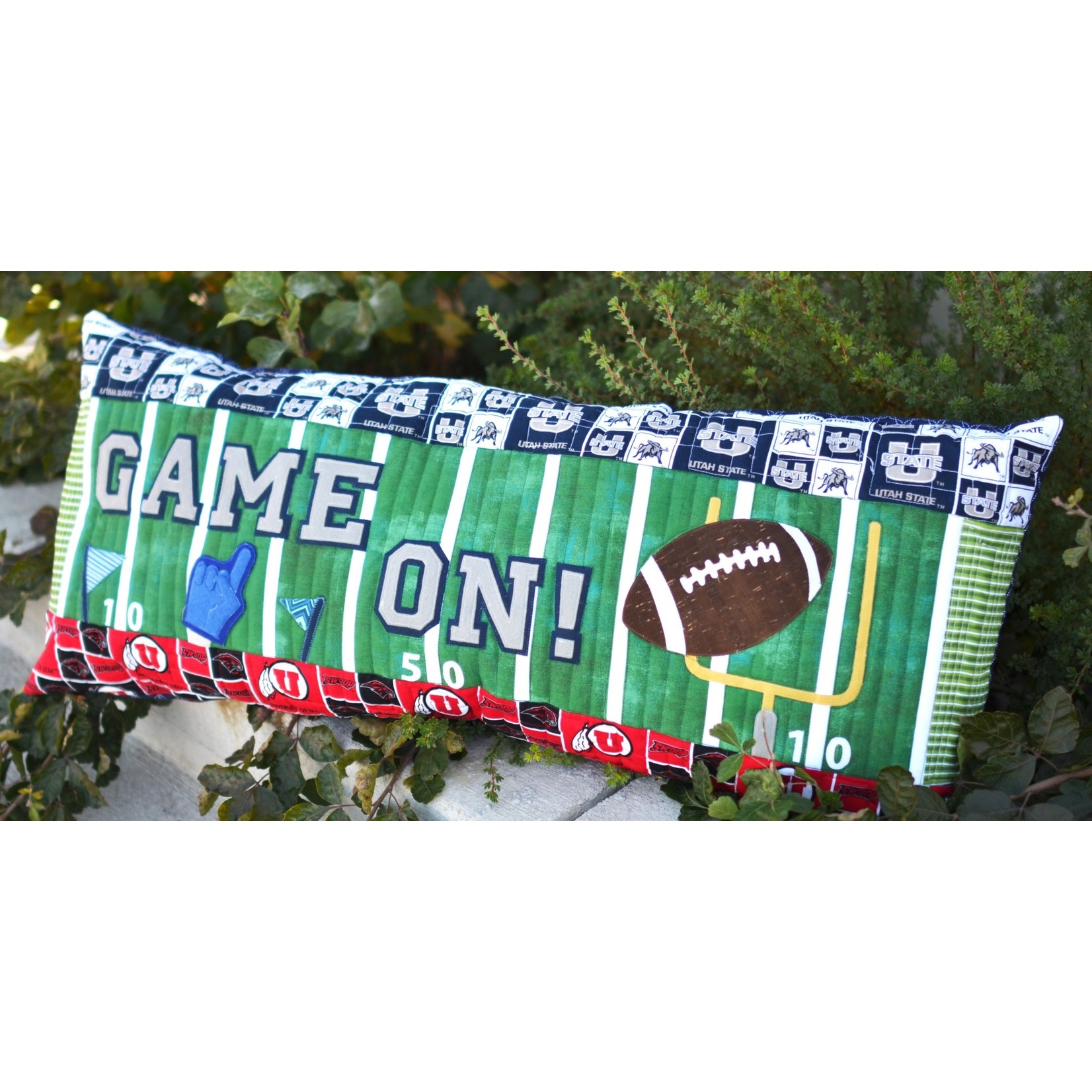 Kimberbell Designs Game On! Football Bench Pillow (Sewing Version)