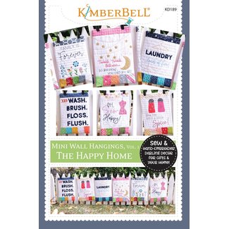 Kimberbell Designs Mini Wall Hangings, Happy Home (Sewing Version)