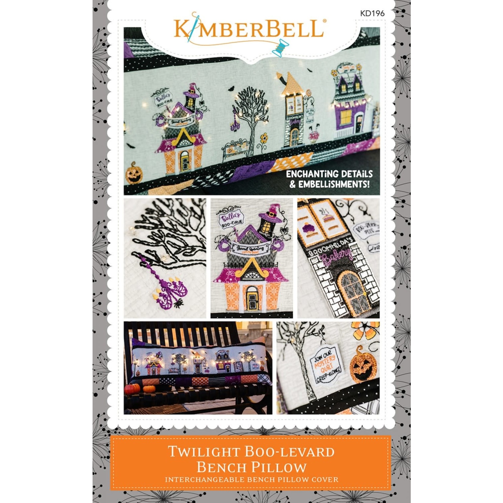 Kimberbell Designs Twilight Boo-levard Bench Pillow (Sewing Version)