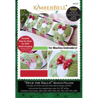 Kimberbell Designs Deck the Halls - Bench Pillow Machine Embroidery CD