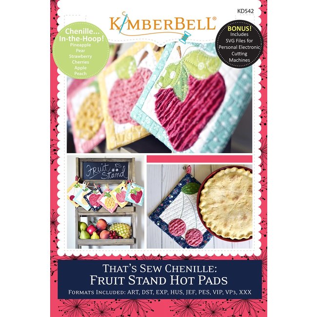 That's Sew Chenille: Fruit Stand Hot Pads Machine Embroidery CD