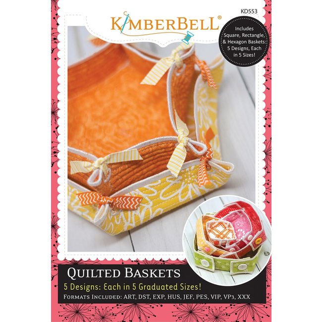 Quilted Baskets Machine Embroidery CD