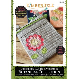 Kimberbell Designs Crossbody Bag Trio, Volume 2: Botanical Collection