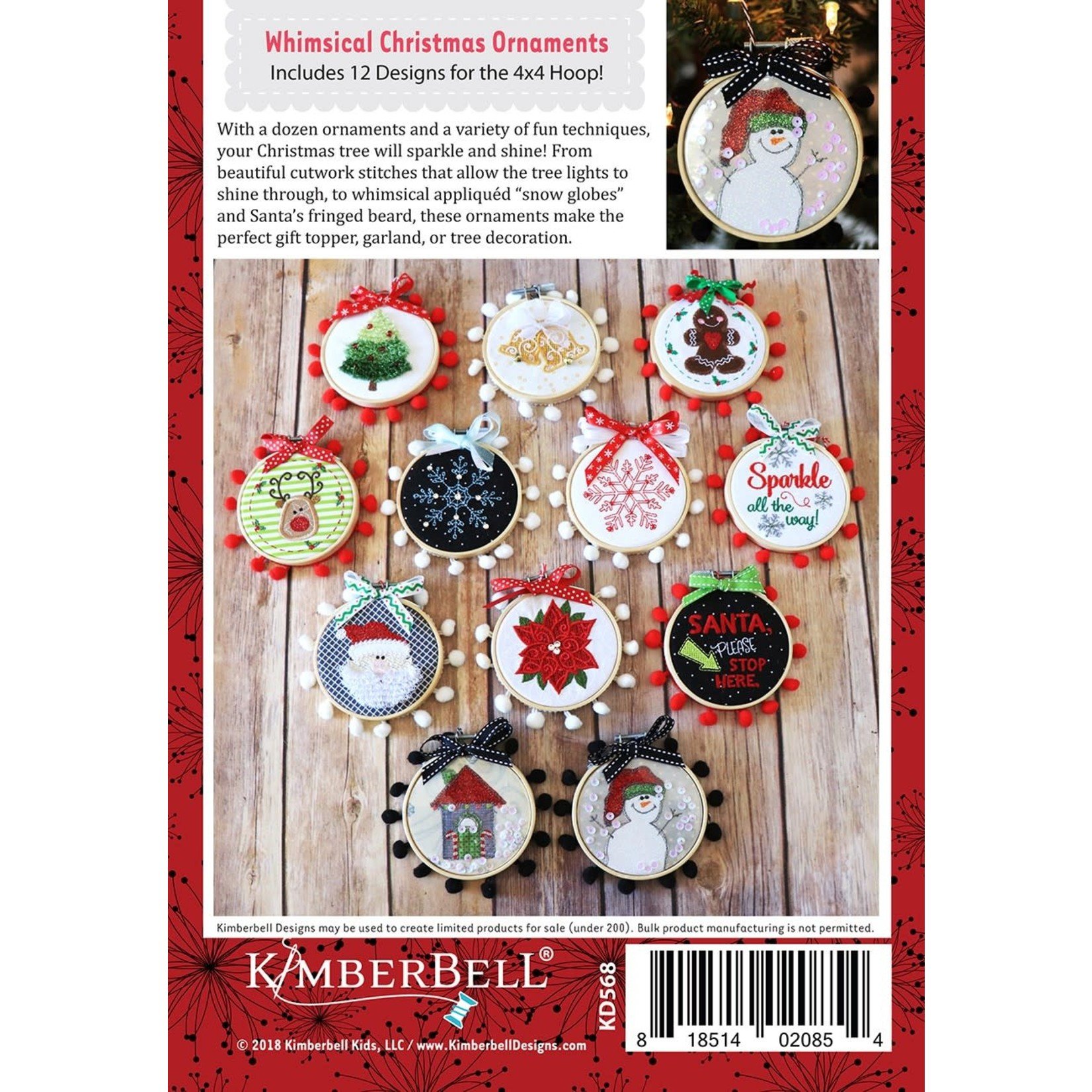 Kimberbell Designs Happy Hoop Decor, Volume 1 Whimsical Christmas