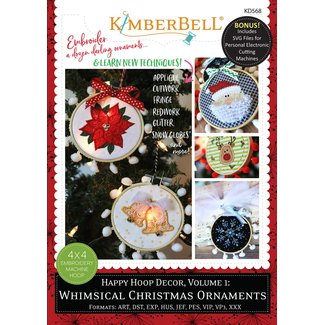 Kimberbell Designs Happy Hoop Decor, Volume 1: Whimsical Christmas Ornaments