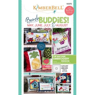 Kimberbell Designs Bench Buddies:  May, June, July, August (Machine Embroidery Version)