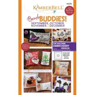 Kimberbell Designs Bench Buddies:  September, October, November, December (Machine Embroidery Version)