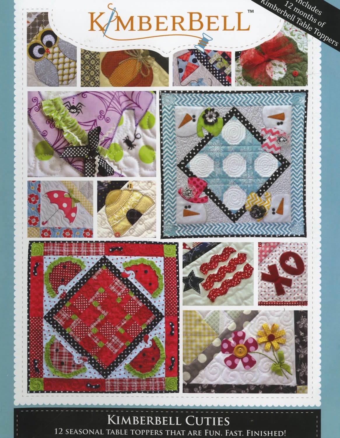 Kimberbell Cuties 12 Seasonal Table Toppers Pattern Book Stitch by