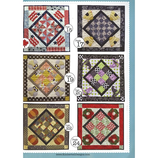 Kimberbell Cuties 12 Seasonal Table Toppers Pattern Book Stitch by