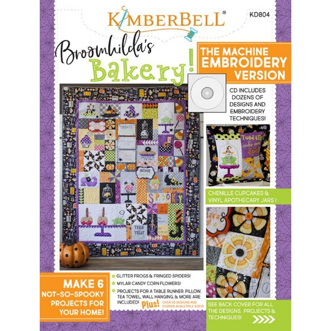 Broomhilda's Bakery Book & Machine Embroidery CD