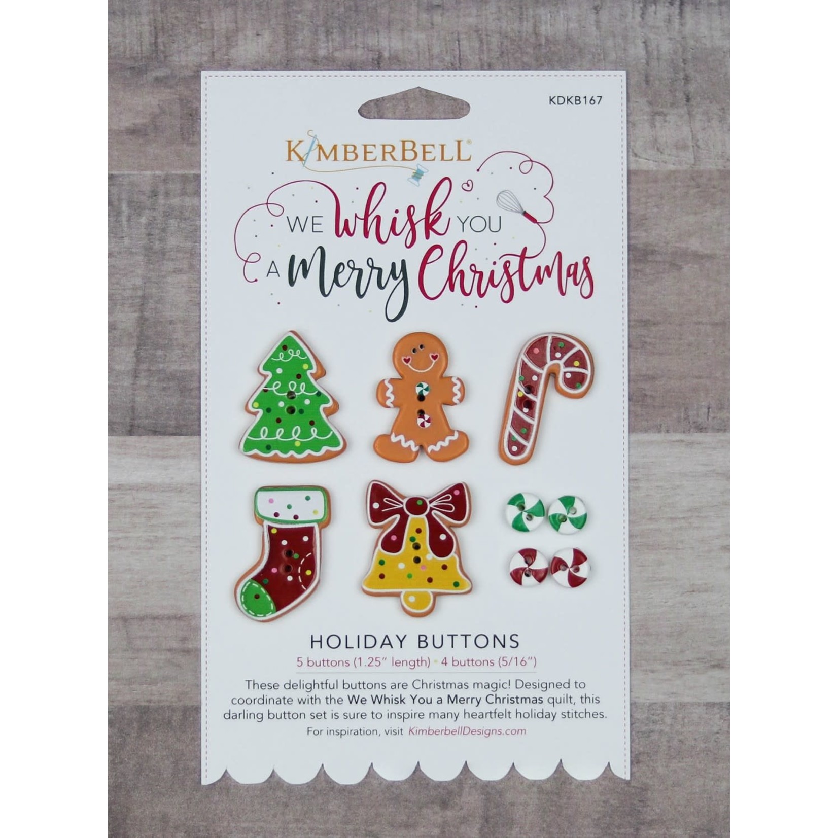 Kimberbell Designs We Whisk You Holiday Buttons